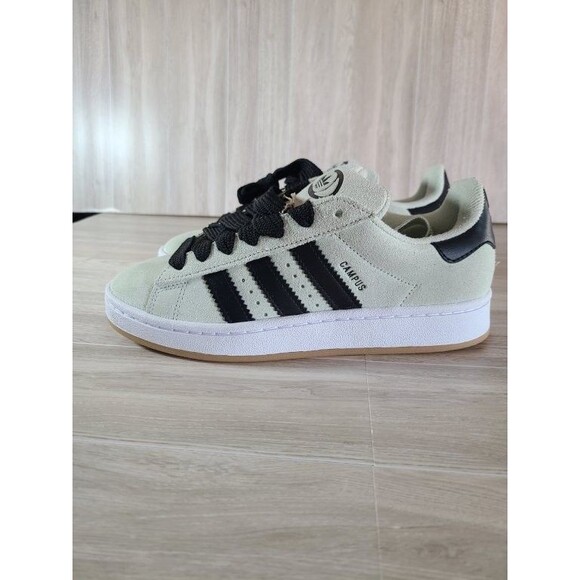 Adidas Campus 00s Linen Green US 7 – Black Leather Stripes, Gum Sole, JQ7413 - Picture 3 of 8